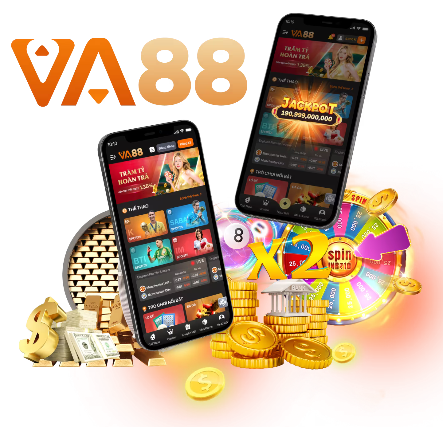 Giao diện ứng dụng VA88 trên di động